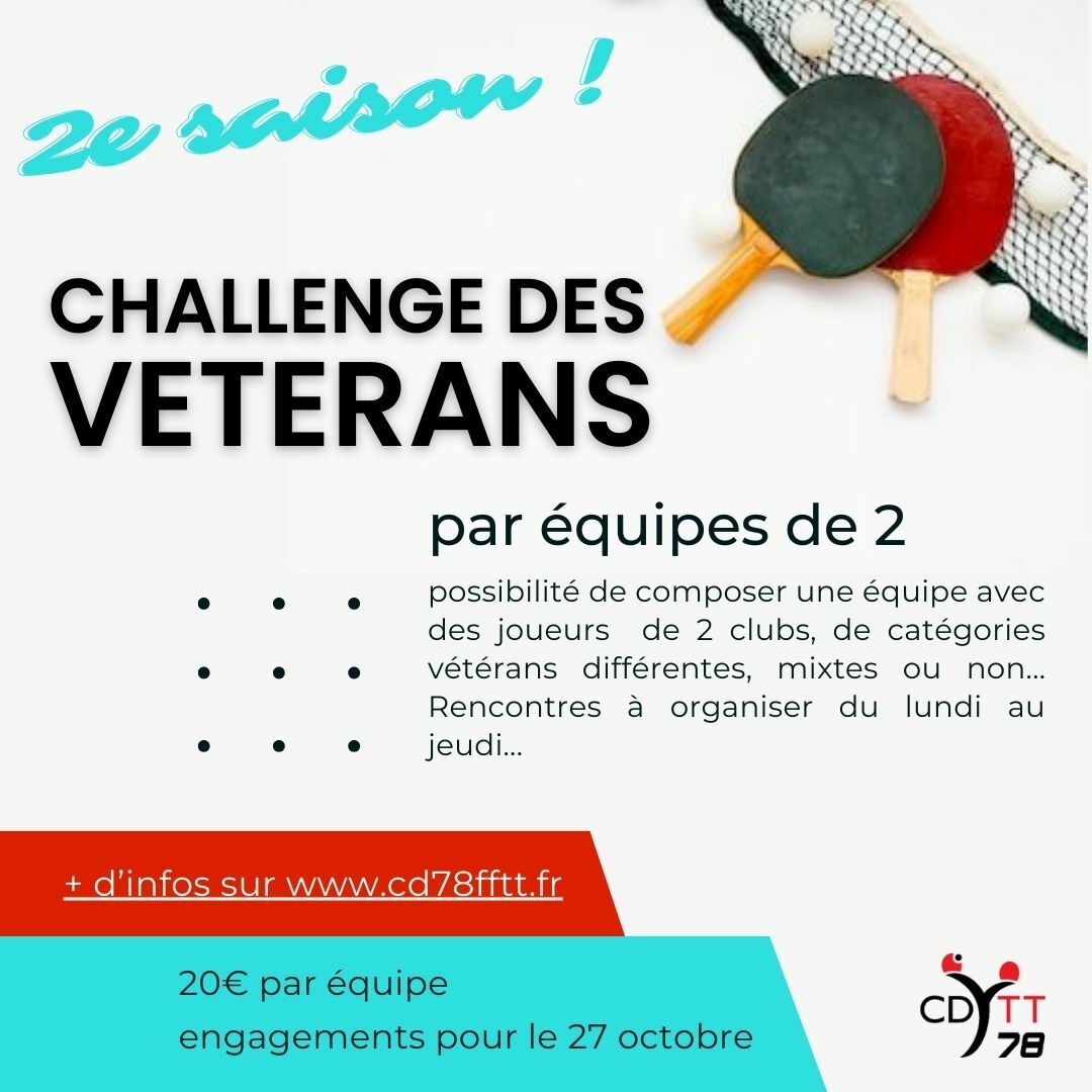 Challenge des vétérans saison 2