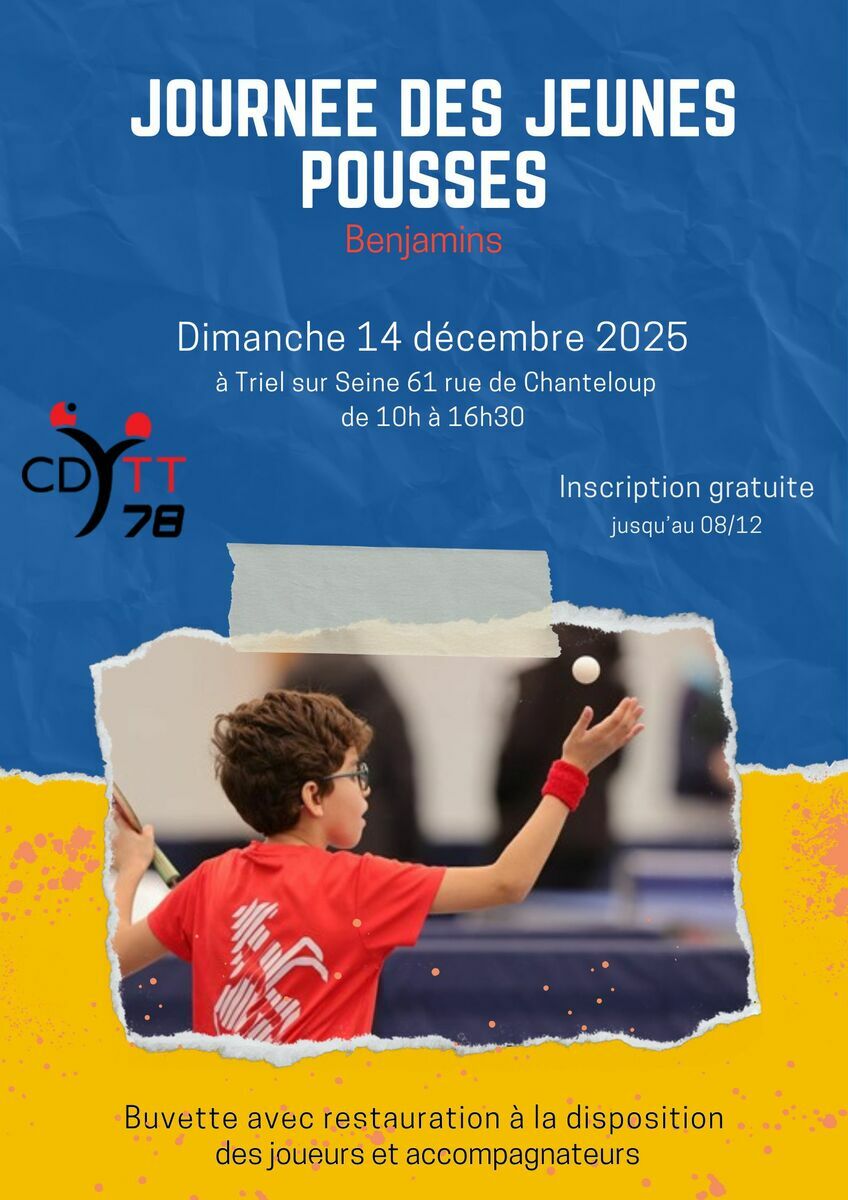 Journée des jeunes pousses à Triel le 14 décembre