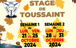 Stage de Toussaint