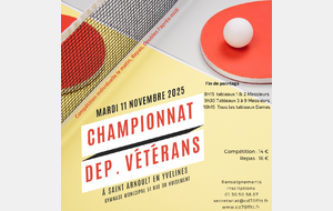 Championnat départemental vétérans le 11 novembre