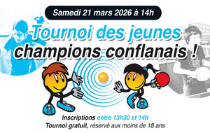 Tournoi des jeunes champions conflanais samedi 21 mars au gymnase Joffre